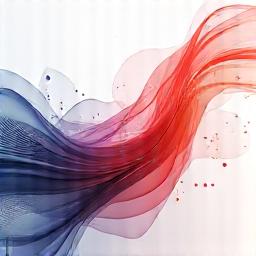 Abstract illustration representing physical health with dynamic lines and geometric shapes.