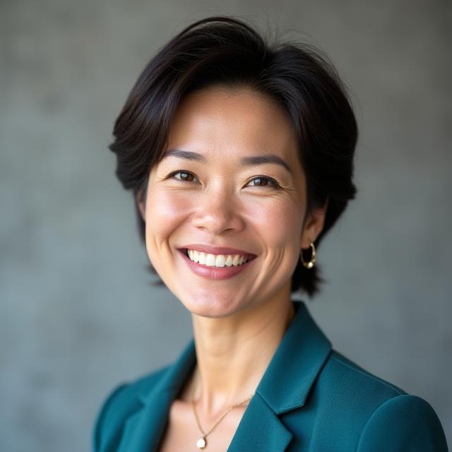 Portrait of Elara Vance, Founder and Lead Wellness Coach, smiling confidently.