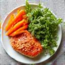 Healthy food on a plate, representing nutrition.