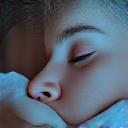 Person meditating or sleeping peacefully, representing recovery.