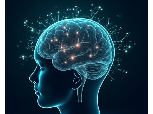 Illustrative diagram showing human brain waves and sleep stages, indicating deep and REM sleep, emphasizing scientific approach.
